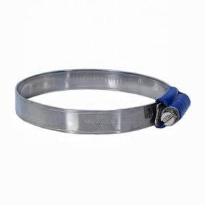 Abrazadera de Bloqueo para Tuberías Tipo Británico de Hierro Galvanizado con Carcasa Remachada y Accionamiento de Tornillo Sin Fin - Product Image 2
