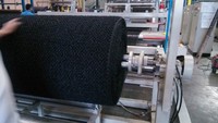 2m géomat laminé avec machine de fabrication de géotextiles, ligne de production de stratification de géomat en plastique