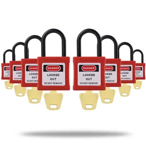 Light Duty Mini Dielectric Safety Padlocks For Electrically Industry Keyed Alike Or Individually Small Padlock G311D