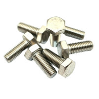 Vis à tête hexagonale en acier inoxydable 304 haute résistance, norme DIN, pour machines industrielles