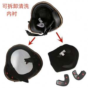 Casque 3/4 pour homme et femme, casque en cuir fait main pour toutes les saisons, casque pour voiture électrique - Product Image 2