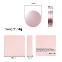 Palette de poudre bronzante pour le visage, vegan, pressée, imperméable et minimisant les pores, avec logo personnalisé, poudre de maquillage mate personnalisable