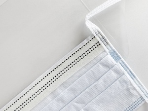 Mascarilla Facial de 3 Capas con Cinta para Atar, Protección Respiratoria Antivaho para Clínica <span class=keywords><strong>Dental</strong></span>, Mascarilla Facial Desechable Tipo IIR con Visera, Personalizable al por Mayor - Product Image 4