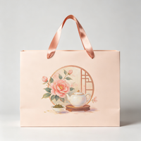 Sacs en papier de luxe personnalisés de haute qualité pour cadeaux, boîtes à thé haut de gamme, avec options de logo et de marquage de l'entreprise
