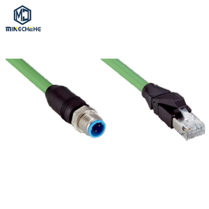 YM2D24-050PN1MRJA4 YM2D24-050PN1MRJA5 YM2D24-050PN1MRJA6 Sensor <b>Cable</b> M12 Connector for Machine Safety Control - Product Image 1