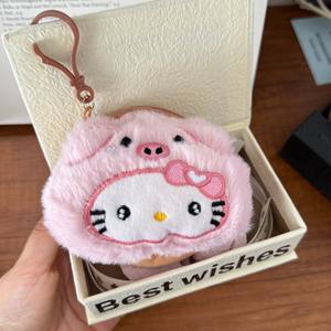 Sac à dos carré en peluche Curry Color Bear Kt Cat, porte-<span class=keywords><strong>monnaie</strong></span>, porte-cartes portable, mini sac, rembourrage en coton PP, unisexe, Noël - Product Image 5