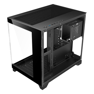 ESGAMING高品质钢化玻璃USB电脑游戏机箱Esports <span class=keywords><strong>Micro</strong></span> ATX海景电脑机柜，带RGB冷却风扇 - Product Image 3