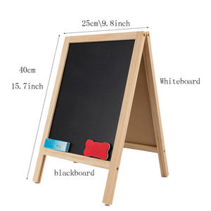 Chevalet d'art en bois avec <span class=keywords><strong>tableau</strong></span> blanc magnétique, pliable, multifonction, <span class=keywords><strong>tableau</strong></span> noir en bois double face - Product Image 2