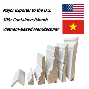 Trắng primed FJ radiata thông Bảng điều chỉnh khuôn cơ sở cap <span class=keywords><strong>Trim</strong></span> khuôn - Product Image 2