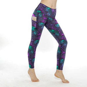 Leggings Meiyang con Diseño Personalizado por Sublimación, Estampados con Bolsillos, Suaves como la Mantequilla, Estampado Completo de Halloween, Leggings Personalizables para <span class=keywords><strong>Mujer</strong></span> - Product Image 6