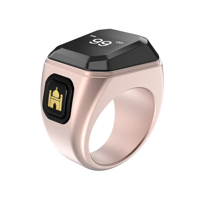 Factory Wholesale APP Connection Time Display IP68 Waterproof Smart Digital Tasbih Muslim Counter Zikr Ring