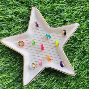 8 мм латунные золотые подвески с большим отверстием, эмалированные бусины, Ювелирная фурнитура - Product Image 3