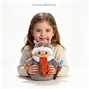 Factory Custom Horned <strong>Wizard</strong> Plush <strong>Doll</strong> Cartoon <strong>Wizard</strong> Character Soft <strong>Dolls</strong> Custom Design <strong>Wizard</strong> Stuffed <strong>Dolls</strong> - Product Image 1