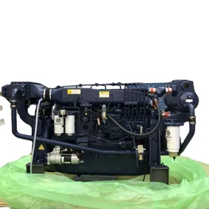 Motor Boot Mesin Laut Weichai Motor 258hp WD10C258-15 Mesin Diesel Laut untuk Perahu