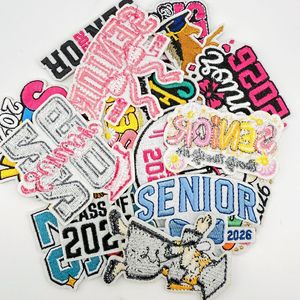 Parches de tela no tejida termoadhesivos bordados con diseño de Graffiti colorido, con temática de Graduación del Año del Caballo 2026, para prendas, sombreros y bolsos - Product Image 3