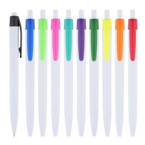 Customized Logo Office Stationery Printable Logo Gift Creative Simple Solid Color Press Plastic Advertising Ballpoint <b>Pen</b> - Product Image 2