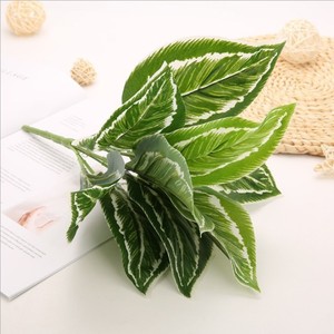 Feuilles d'oreille d'éléphant artificielles Greenway, 30cm-100cm, bouquet en plastique et soie, plantes décoratives pour la maison - Product Image 1