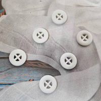 Logos personnalisés, boutons coupés en résine à quatre trous, accessoires de couture adaptés aux vestes pour hommes et femmes.
