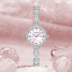 クォーツウォッチ女性用,卸売低価格トップデザイン洗練されたクラシックトレンドラウンドダイヤルステンレス鋼ストラップダイヤモンド - Product Image 6