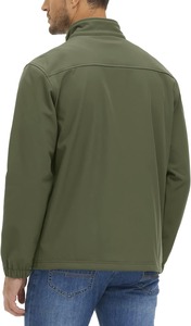 Chaquetas Softshell de diseño personalizado para hombre y mujer, ropa de trabajo de invierno, soporte con capucha, resistente al viento, impermeable, resistente a la intemperie, ajuste cómodo - Product Image 5