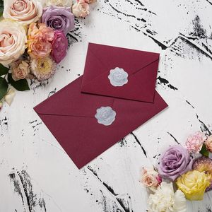 Silver Die Cut Heart Seal Sticker Irregular Shape Self Adhesive Wedding Favors Bridal Party Gifts Glossy <b>Paper</b> Decorative Seals - Product Image 5