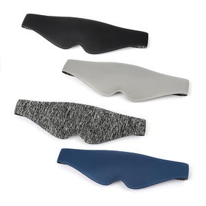 Benutzer definierte Luxus 3D konturierte Augen maske Private Logo Wimpern verlängerung Nachtschlaf Strick Augen abdeckung - Product Image 3