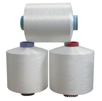 DTY 150D/48F SD SIM NIM 150/144F SD SIM NIM WEISS Denier-Garn Rohes 100% Polyester POY Überzogenes Spandex-Garn