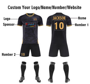 Conjunto de Camiseta y Pantalones Cortos de Fútbol para Entrenamiento, Tallas Grandes, para Adultos y Niños, Camisetas de Fútbol Retro - Product Image 3