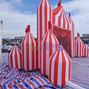 Arche d'entrée de <span class=keywords><strong>cirque</strong></span> gonflable pour la décoration d'événements de carnaval, <span class=keywords><strong>fond</strong></span> de <span class=keywords><strong>cirque</strong></span> gonflable pour la publicité - Product Image 3