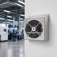 Ventilateur axial mural carré multi-spécifications à roulement à billes électrique à économie d'énergie pour la ventilation des usines, entrepôts et bureaux