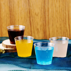 2oz Printing Disposable Hard <b>Plastic</b> Round <b>Cups</b> PS Shot Glasses Single Wall Style for Tea Drink Juice Fruit Milk Wine Beverages - Product Image 5