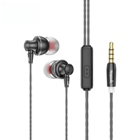 Article populaire, dernier design, écouteurs intra-auriculaires filaires, prise jack 3,5 mm, son stéréo, échantillon disponible, approvisionnement en gros