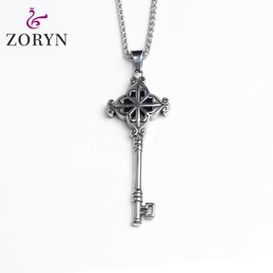Pendentif en acier inoxydable Cœur Sacré de Jésus, Croix Religieuse Flamme Gothique Punk Vintage, Bijou en Acier Titane pour Homme - Product Image 3