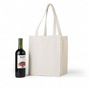 Sac fourre-tout en toile personnalisé avec logo de Noël, sublimation, noir, blanc naturel, sac de shopping, sac à vin rouge, poche pour 6 bouteilles - Product Image 1