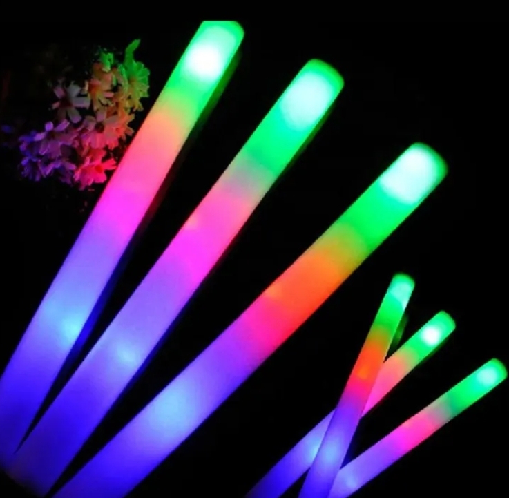 Pro Event Plastic RGB LED Pixel Light Beam Rotating Foam Glow Stick Portable Custom Logo Wedding Favor
