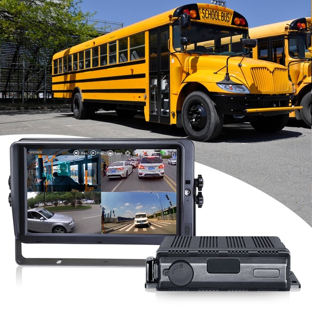 STONKAM Mdvr Camera Kit 12 to 24v Ip69k Waterproof Inside Truck Bus Backup CCTV System Car Security Camera School Bus