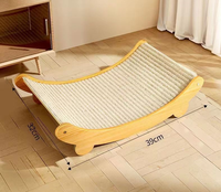 Canapé pour chat en bois massif écologique, griffoir confortable pour animaux de compagnie, hamac au design tendance, amovible et lavable pour chats