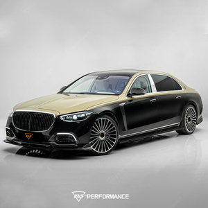 Kit de Carrocería de Fibra de Carbono Estilo <span class=keywords><strong>M</strong></span> para Mercedes Benz Clase S W223, Difusor Delantero, Faldones Laterales, Cubierta de Espejo - Product Image 2