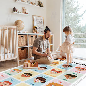 <span class=keywords><strong>Tapis</strong></span> de jeu en <span class=keywords><strong>mousse</strong></span> pour la maison Cartoon Figure Different Expressions Crawling Mat - Product Image 6