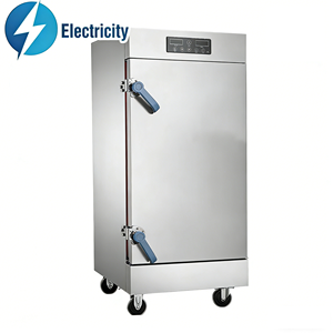 Factory Direct 10 Trays Electric Steam Cooker Single Door Commercial <strong>Rice</strong> Steaming <strong>Machine</strong> With Wheels For Southeast Asia - Product Image 1
