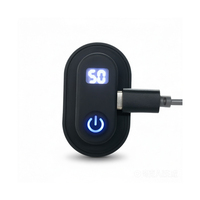 Interrupteur de contrôle de température numérique USB-C en silicone avec affichage numérique, bouton poussoir de chauffage réglable