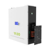 Sistem Penyimpanan Energi Rumah Tangga YABO OEM Kustom 5kwh 51.2V 100Ah Baterai Penyimpanan Energi Lifepo4