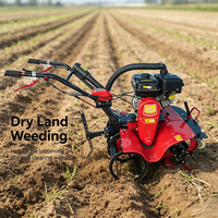 Motoculteur multifonctionnel à essence 4x4 à démarrage manuel, léger, pour le désherbage des rizières et des terres sèches, et le labourage du sol – Machine agricole