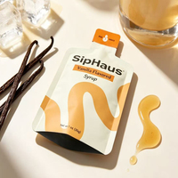 Sachet en aluminium à trois soudures latérales de forme spéciale, étanche, pour emballage de liquides (café, sirop, concentré, sauce)