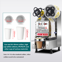 Machine à sceller les gobelets de thé au lait perlé HENGZHI en gros / Machine à sceller les gobelets de thé Boba de comptoir / Machine à sceller les gobelets en plastique