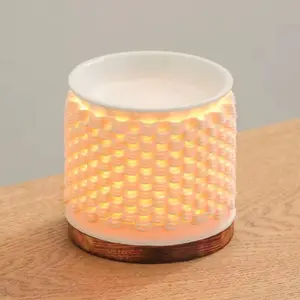 2024 Moderne Op Maat Gemaakte Wax Warmer Aroma Home Decor Theelicht Keramische Etherische Oliebrander