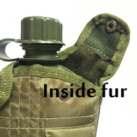 Fournisseur chinois de gourde en PE durable de couleur vert olive camouflage avec ceinture pour la randonnée et le camping