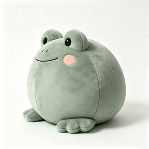 Juguete de peluche de rana suave, peluche de rana para niños, peluche de rana verde salvia - Product Image 2