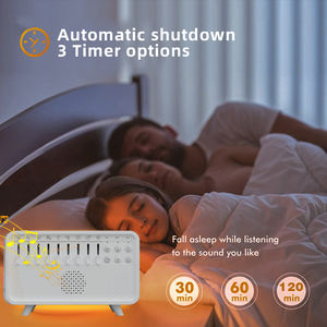 Altavoz Bluetooth Retro con Sonidos de la Naturaleza, Difusor de Aceites Esenciales Ultrasónico con Llama y Temporizador, Máquina de Ruido Blanco DIY - Product Image 6