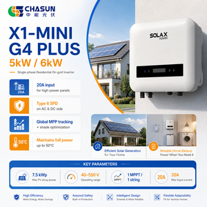 <span class=keywords><strong>SolaX</strong></span> <span class=keywords><strong>X1</strong></span>-MINI G4 PLUS 5-6kW Monofásico Híbrido Solar 21.7A 2 MPPT IP66 5 Optimizadores de Sombra Paralelos para el Hogar 98% de Eficiencia - Product Image 2